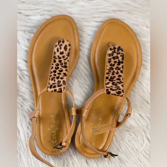 Cole Haan Molly Black Snake Sandals. - Picture 4 of 6